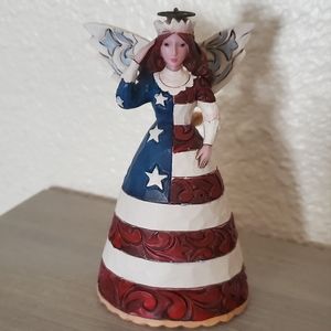 Jim Shore Patriotic Star Spangled Christmas Ornament 4041119